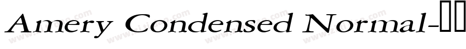 Amery Condensed Normal字体转换